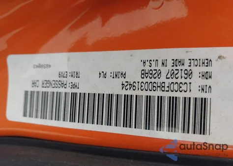 2013 Dodge Dart Sxt from USA, damaged, VIN 1C3CDFBH9DD319424